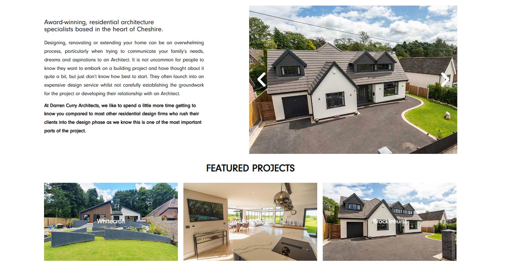Darren Curry Architects website