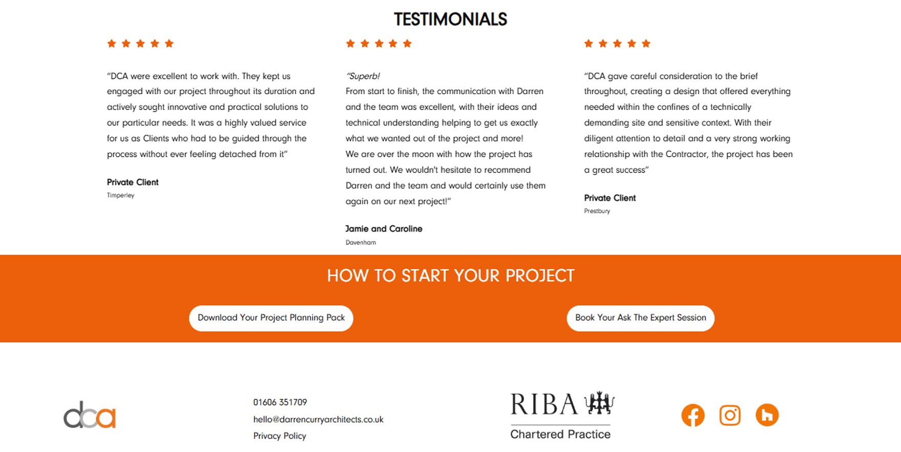 Darren Curry Architects website
