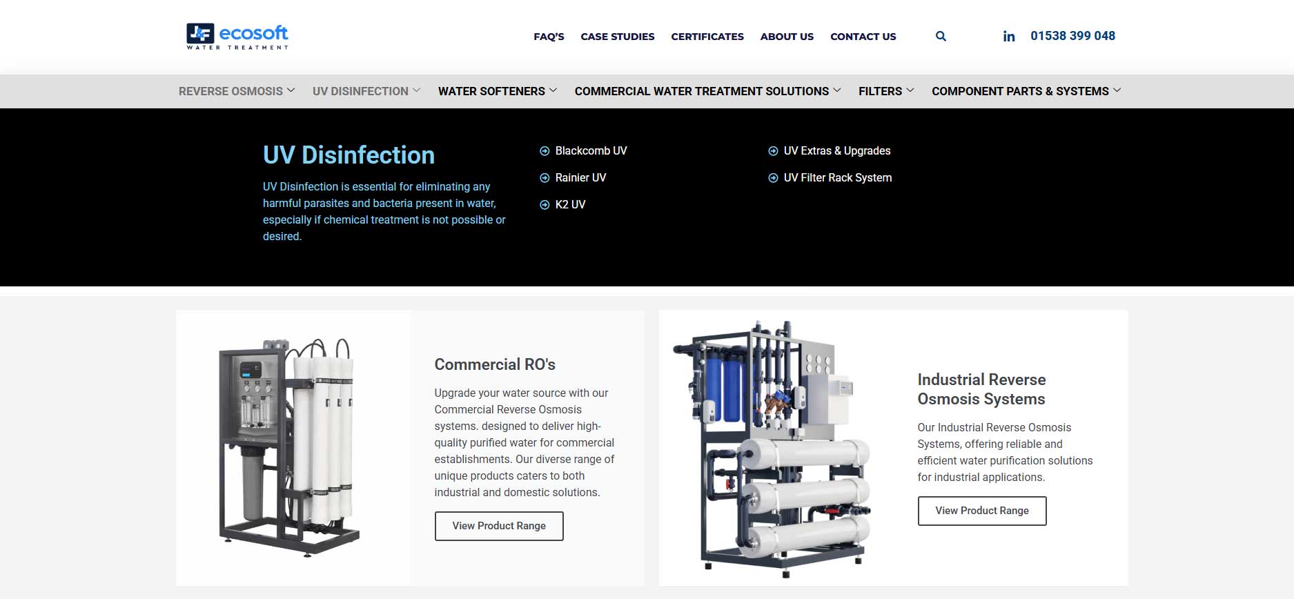 J&F Water Treatment website