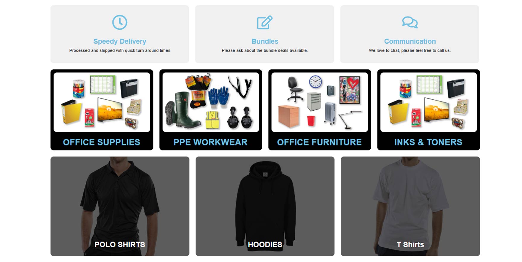 Omega Business Supplies website
