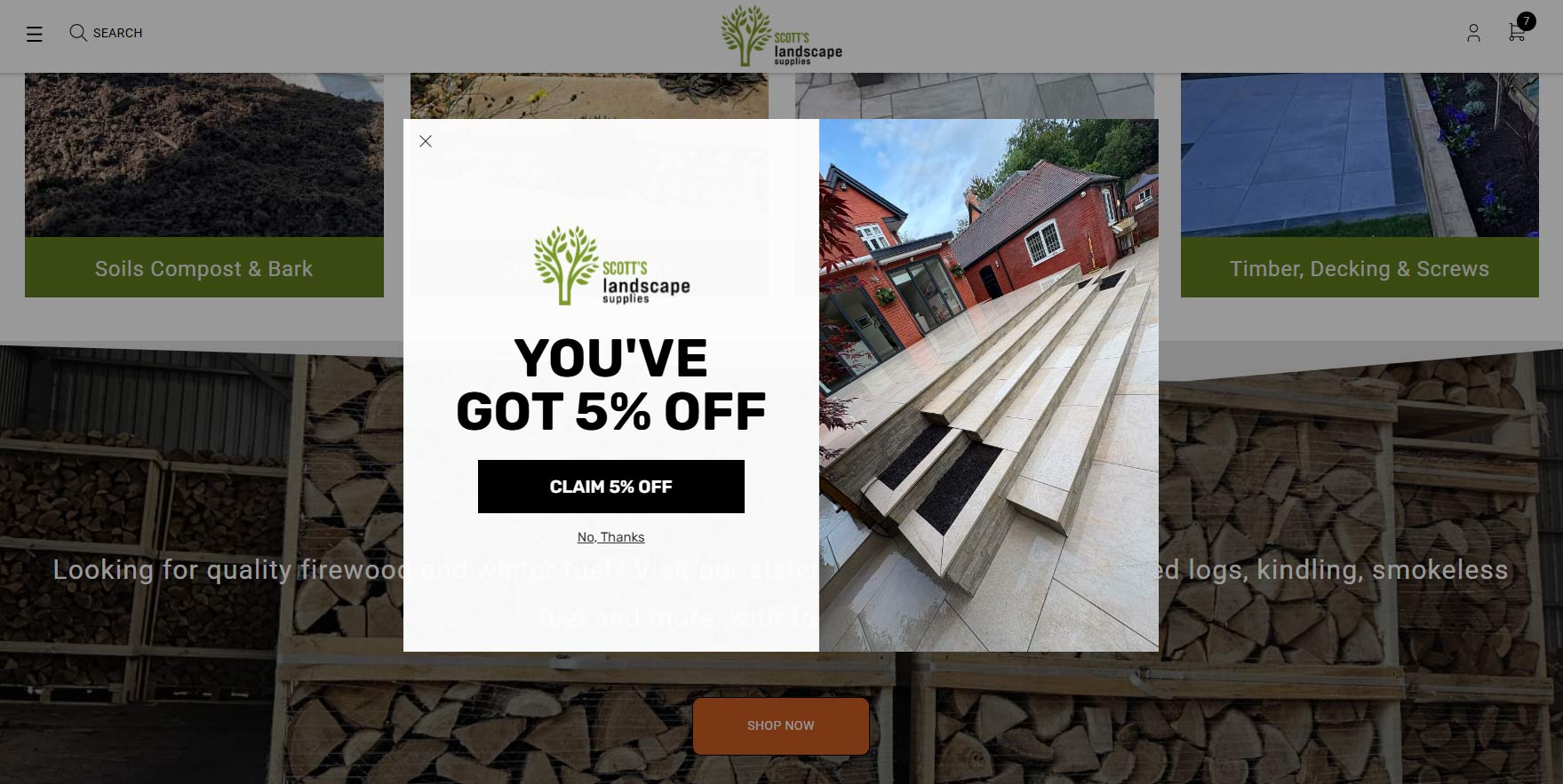 Scott's Supplies ecommerce website designed by LV Media